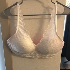 VS Pink Bralette - White Lace